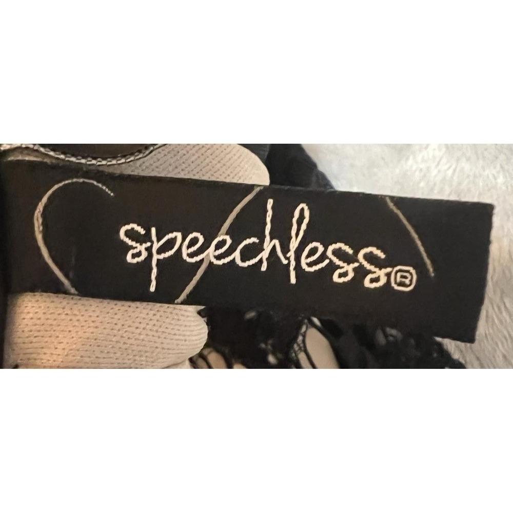 Speechless Womens Size Small Lace Halter Dress Black Fit Flare Party Cocktail - Picture 4 of 16